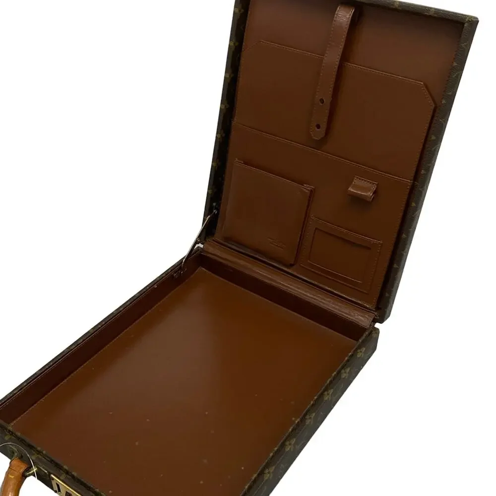 Louis Vuitton Vertical attache case Monogram Trunk Case M53175